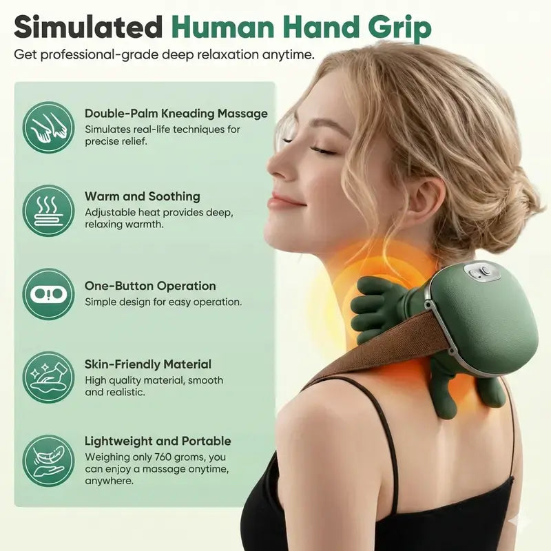 Bionic Hand Neck & Shoulder Massager with Heat